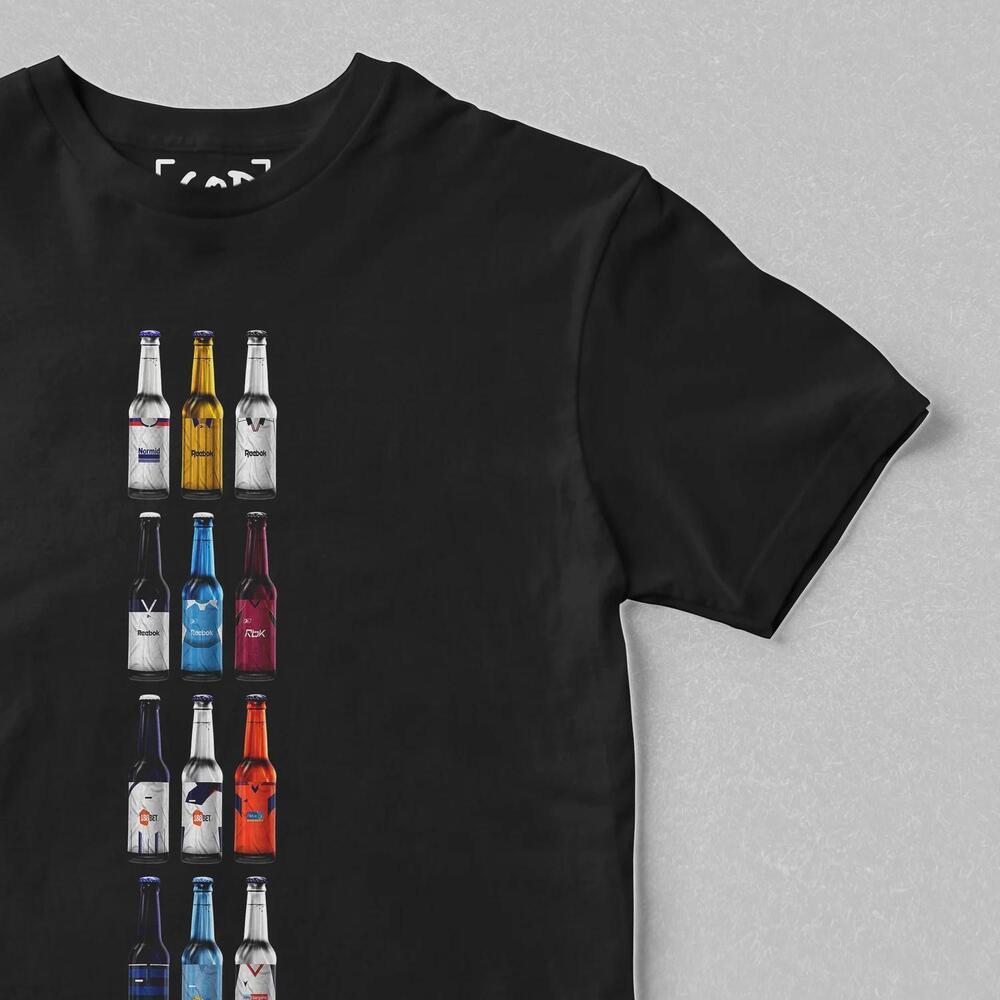 Bolton Classic Bottle Retro Football Inspired Beer T Shirt